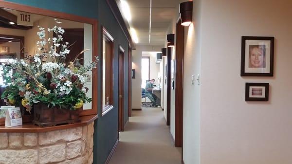 Our dental office hallway