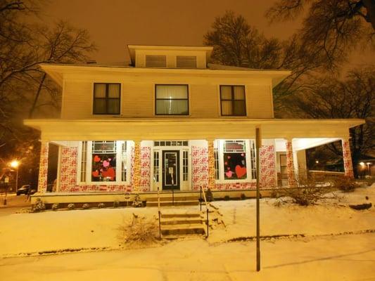 Frances Flower Shop decorated up for Valentine's Day