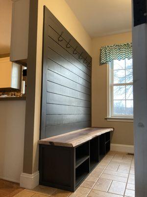 Custom mudroom cubby system