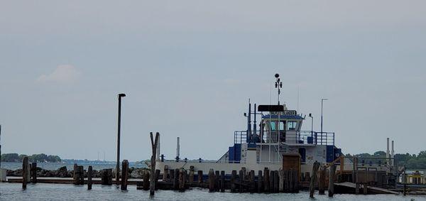 Waiting to catch the ferry.