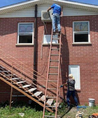 High ladder work