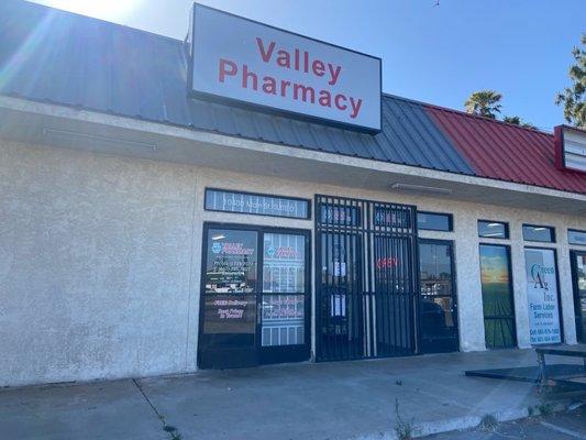 Front page of Valley pharmacy lamont free delivery