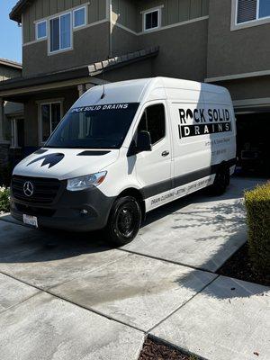 Sprinter van cleaned