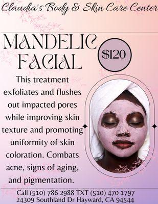 This is one of many different treatments we offer! If you are interested in learning more see our Rejuvenating Facials on our website!