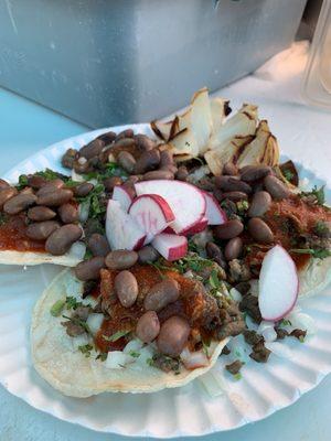 Azada Tacos Michoacán style