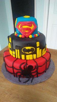 Superhero Birthday Cake