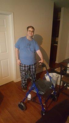 ARK helped to provide Nate with a walker to assist him through cerebral palsy. America's Rideshare Konnection, where we strive to give back.