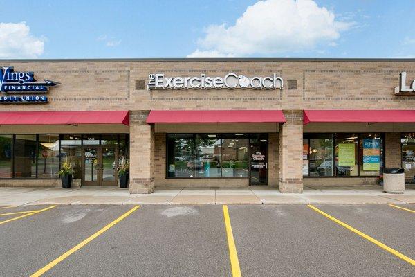 Storefront view of The Exercise Coach Eden Prairie