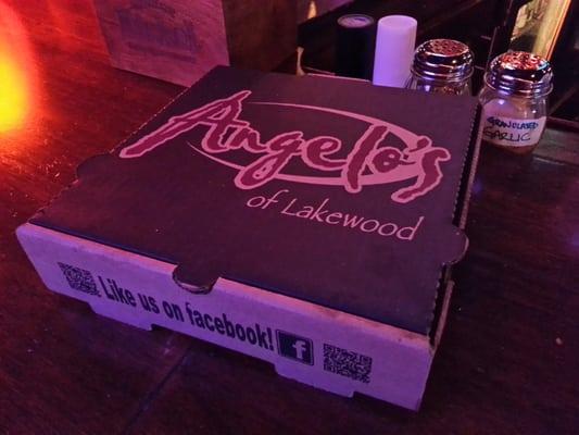 The bartender can order food from Angelos and they will deliver it to you.