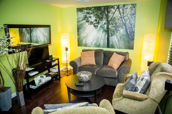 Our relaxing, friendly rooms are our way to welcome you to our home as we help to improve your hearing!