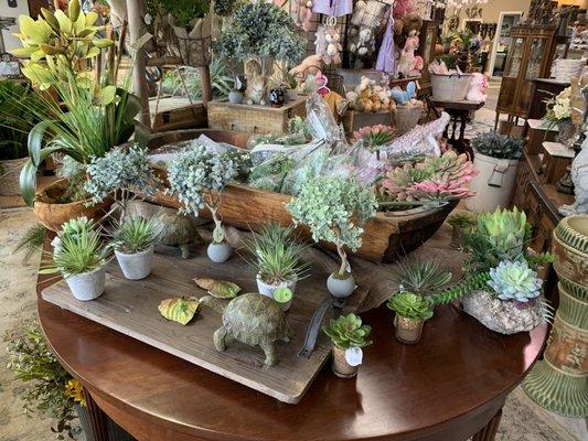 Other side of the fun succulent table