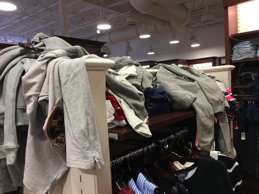 Clothes thrown everywhere and this was Sunday morning when they first opened. Someone is not keeping this store organized at all.