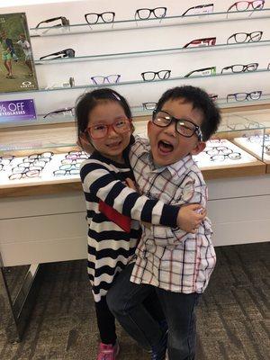 Want quality & a great selection of kid frames?Come visit Lenscrafters @ Macy's next to us and ask about their specials.