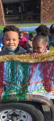 We had a Christmas parade and Christmas carolers! It was a magical time #CheersTo2022