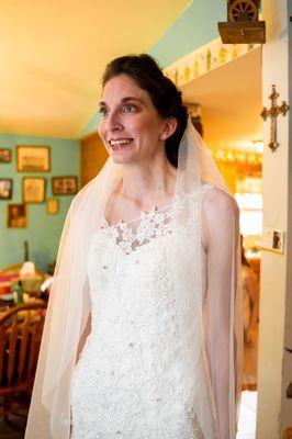 A lovely bride we photographed back in 2019.