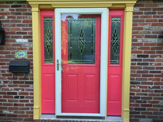 Door beautiful with a gorgeous contrast