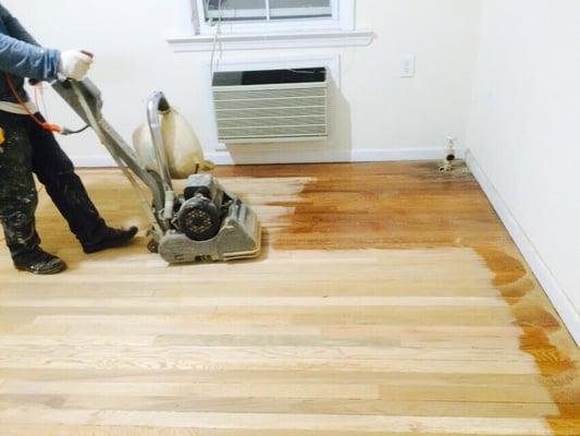 sanding floors