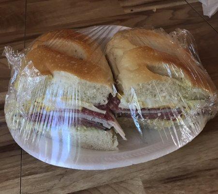 This is half of a "large" sub.