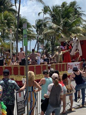 Another float. Such fun festival and parade! Right on ocean drive in front of our hotel so we joined in on the festivities