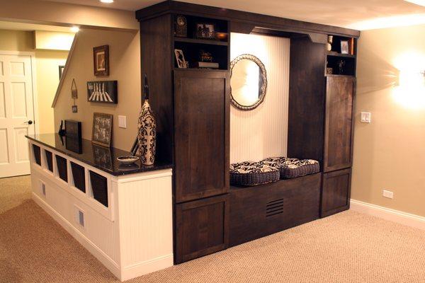 Custom Basement Storage