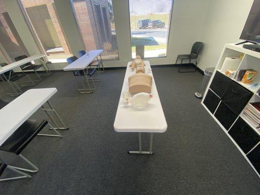 Demo station for CPR Training