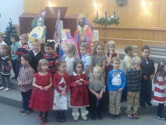 Christmas program!  How cute are they?