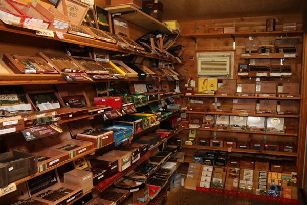 Walk in Humidor loaded with fresh hand rolled cigars