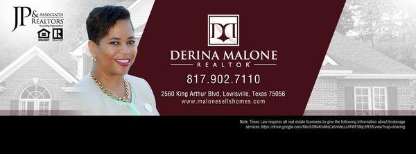 Derina Malone -JP and Associates Realtors  Castle Hills