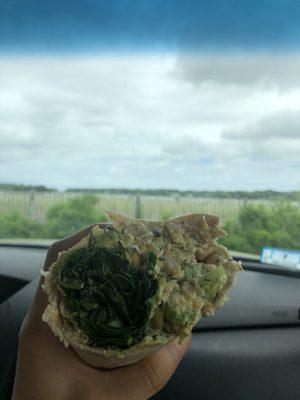 chickpea "tuna" wrap