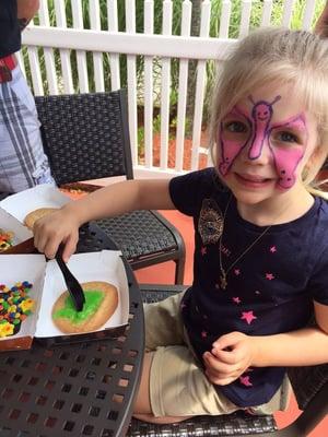 Touch-A-Truck Event 2015 featuring face painting at Michaels Arts and Crafts & cookie decorating at Panera Bread!