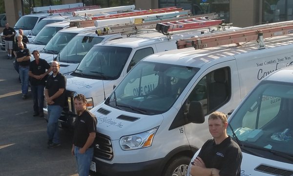 Fully loaded with 8 Service Technicians Ready to Service all makes & models of your Fireplaces, A/C's or Furnaces!