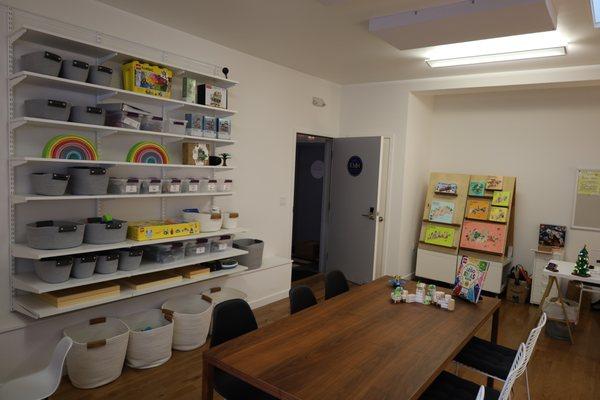 Our shop space.