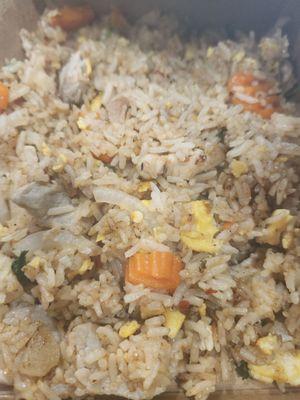 Island fried rice with pork