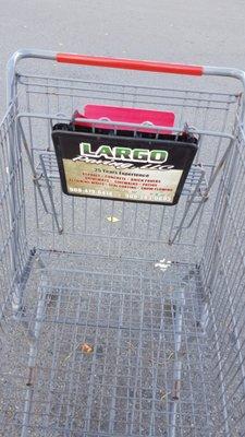 Check out our ad on the Shop Rite carts!