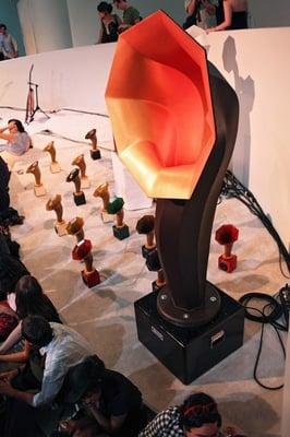 Specimen Custom Horn Speakers designed for the Sonic Arboretum Show at New York's Guggenheim Museum