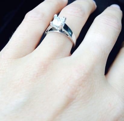 The engagement ring!