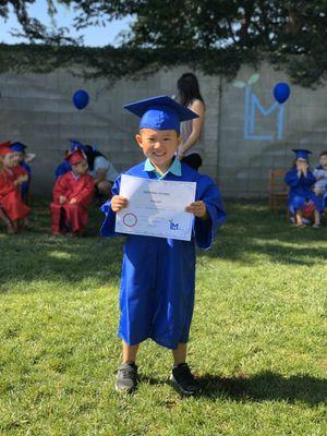 My son's preschool graduation May 2019.