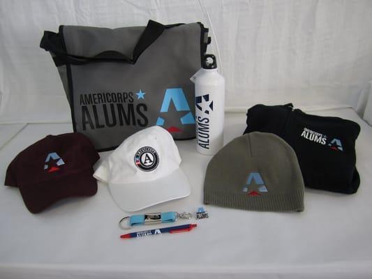 Custom merchandise line produced for AmeriCorps Alums