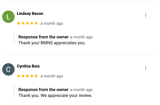 5 Star Client Testimonials