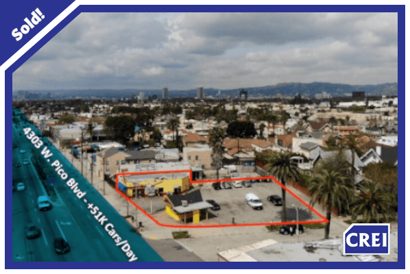 Just Sold! 4303 W Pico Blvd. Los Angeles, CA 90019 $2,250,000-1,352 SF-($1,664/SF Record Dollar Per SF) Corner of Pico/Victoria - CREI.BIZ