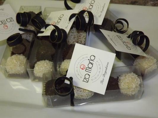 Brigadeiros as party favors.