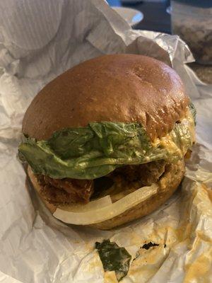 Peri peri chicken sandwich - it's HUGE!