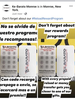 Rewards systems for prepaid refills