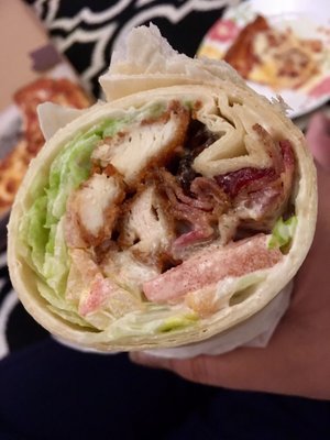 Chicken Bacon Ranch Wrap. Huge! Can feed 2 people.