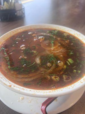 Beef Pho, spicy broth