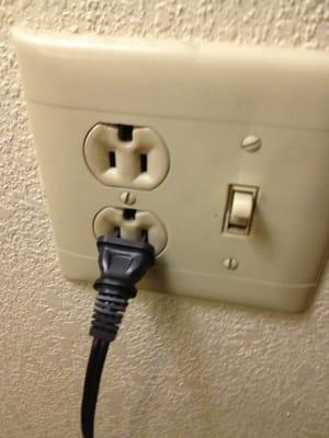 All outlets would not plug in and stay in. Fire hazard