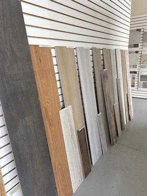 Porcelain wood flooring