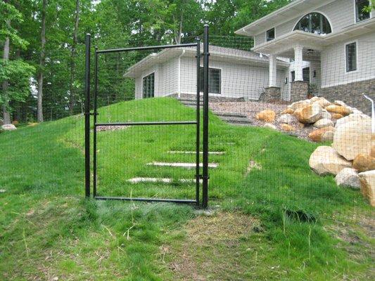 Seven-foot tall, effective deer fences