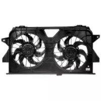 Dorman dual radiator cooling fan. Engineered to match the fit and performance of the stock radiator fan on specific vehicles.