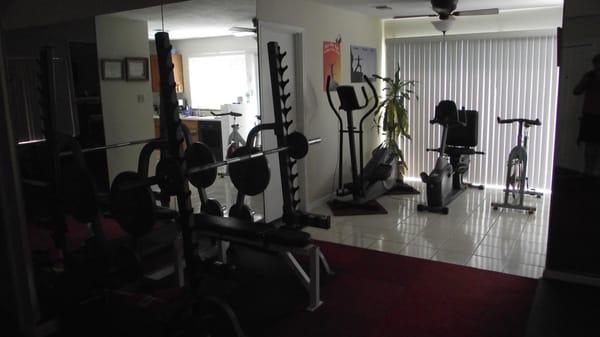 DK's Slim Gym. my tool shed for fitness.